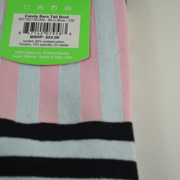 Stance by RIHANNA Candy Bars Tall Boot Blue OS - Picture 6 of 8